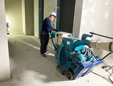 下地脆弱層除去及び目粗し工法